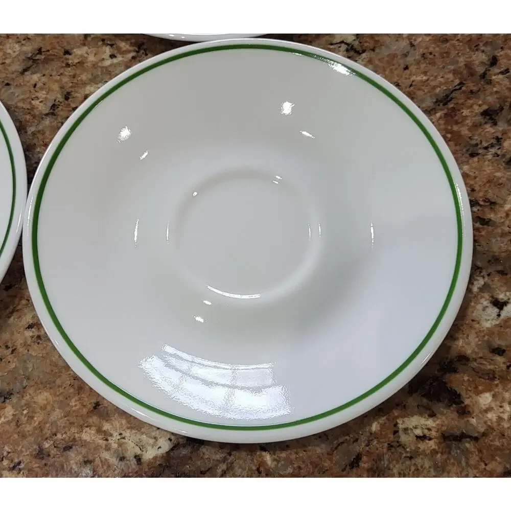 Corelle Green Rim Saucer (Set Of 4)